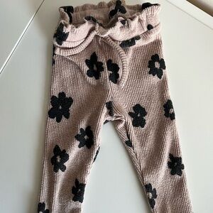 Zara ribbed floral pants